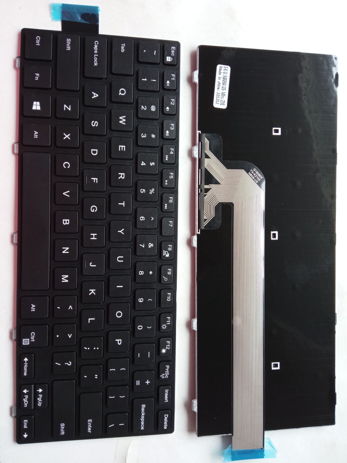 Picture of New Replacement Laptop Keyboard For DELL 5447/14-3000/3441/3442/3459/p49g/3468/3446/5442 BLACK FRAME BLACK (OEM) US Layout